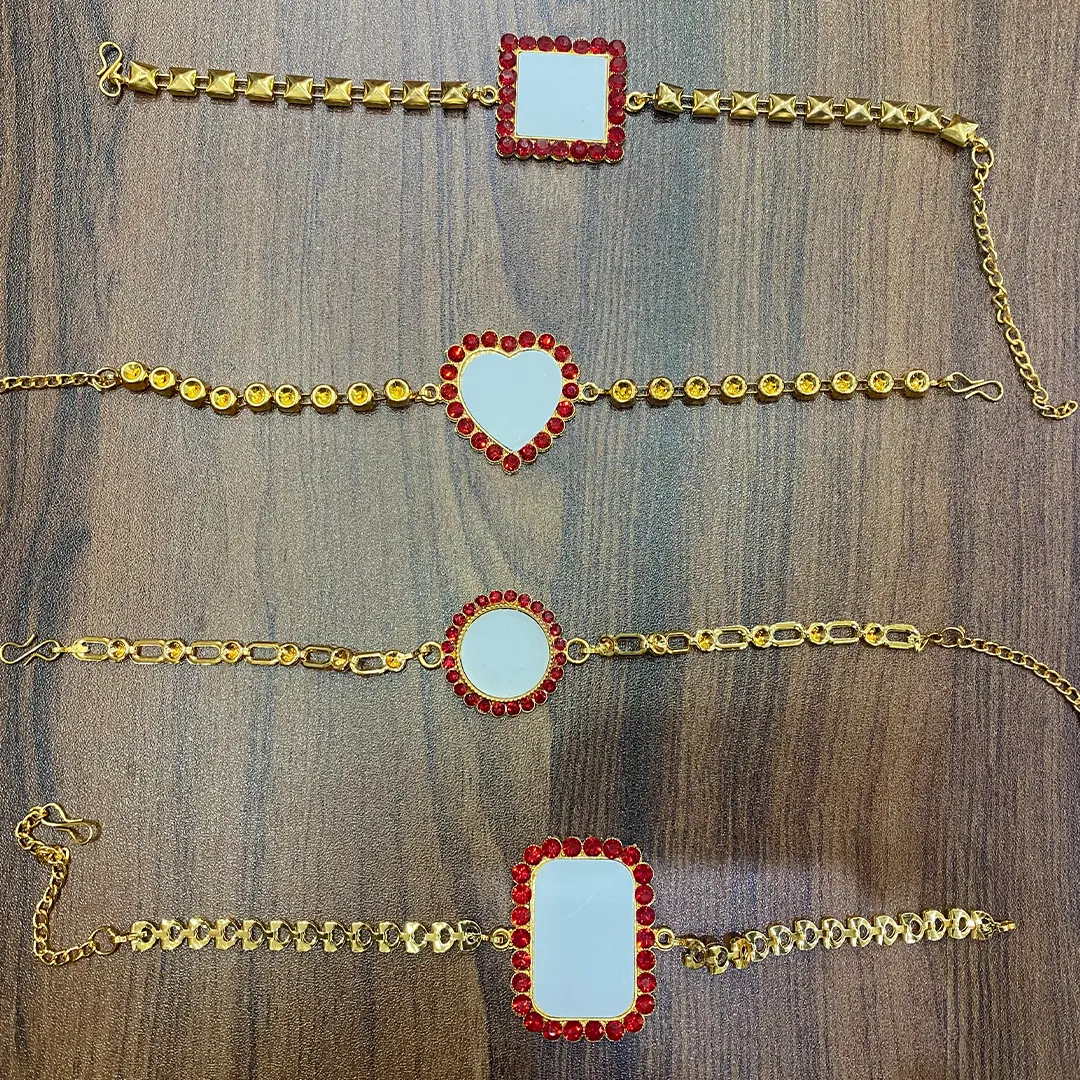 Sublimation Bracelets Rakhi005 Golden Bracelet Rakhi at Rs 45/piece in Delhi
